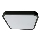 Rabalux - Luz de techo LED regulable para baño LED/36W/230V 3000-6000K IP44 42x42 cm negro + control remoto