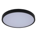 Rabalux - Luz de techo LED regulable para baño LED/36W/230V 3000-6000K IP44 diá. 42 cm negro + control remoto