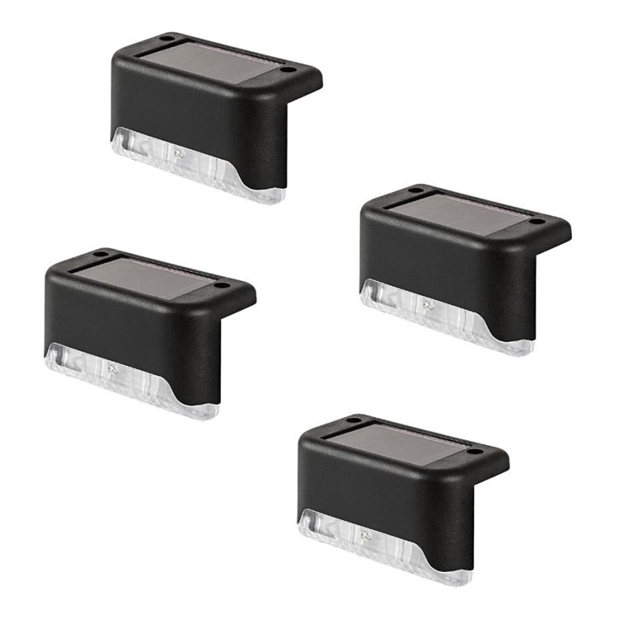 Rabalux - Pack de 4 apliques solares de pared LED con sensor de crepúsculo LED/0,06W/1,2V 300 mAh IP44