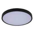 Rabalux - Plafón de baño LED RGB regulable, 36 W, 230 V, 3000-6000 K Wi-Fi Tuya IP44 42 cm color negro