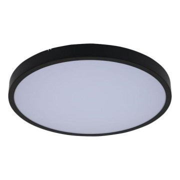 Rabalux - Plafón de baño LED RGB regulable, 36 W, 230 V, 3000-6000 K Wi-Fi Tuya IP44 42 cm color negro