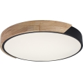 Rabalux - Plafón LED 24W/230V 4000K negro/roble Ø 41 cm