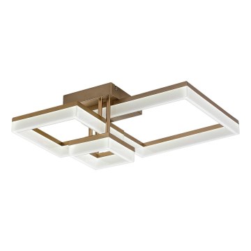 Rabalux - Plafón LED LED/22W/230V 3000/4000/6500K dorado 47x47 cm