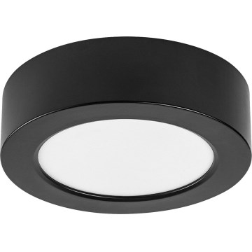 Rabalux - Plafón LED para baño 7W/230V Ø 12 cm IP44 negro