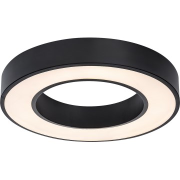 Rabalux - Plafón LED regulable LED/45W/230V 3000-6500K diámetro 60 cm negro + mando a distancia