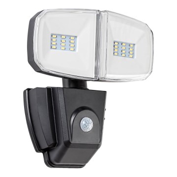 Rabalux - Proyector solar LED con sensor LED/12W/3,7V IP44 4000 mAh