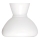 Rabalux - Tulipa de repuesto para lámpara de techo, lámpara de mesa y aplique de pared E27, Ø 15 cm, blanca