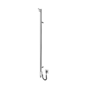 Radiador de baño RAY 25W/230V 110x30 cm IP44 acero inoxidable/cromo brillante