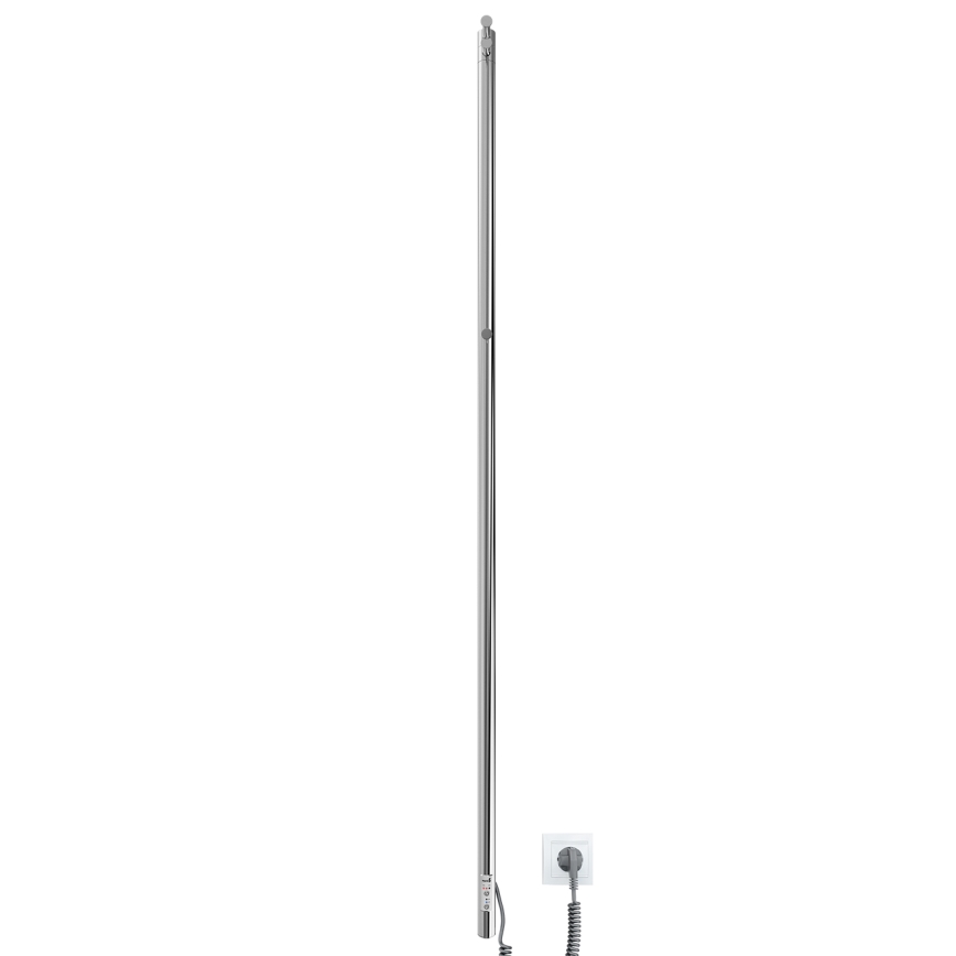 Radiador de baño RAY 35W/230V 150x30 cm IP44 acero inoxidable/cromo brillante