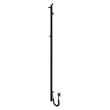 Radiador de baño RAY 35W/230V 150x30 cm IP44 acero inoxidable/negro