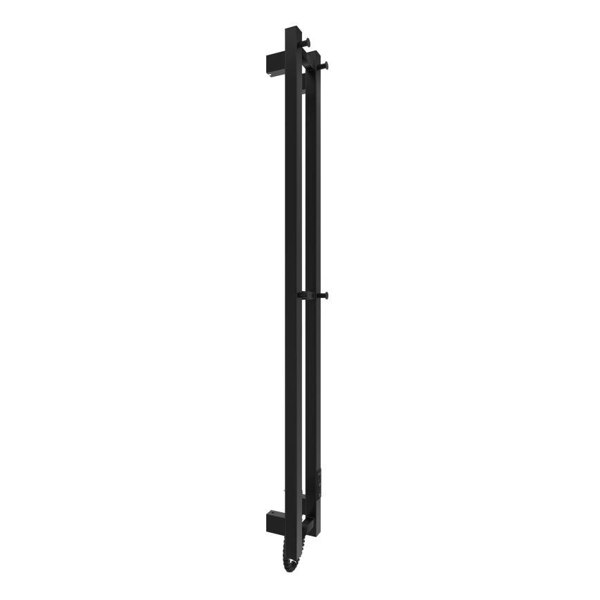 Radiador para baño HF SLIM 80W/230V 117 x 14 cm, negro, de diseño rectangular, IP44
