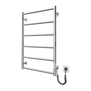 Radiador toallero de baño CLASSIC 110W/230V 81x52 cm acero inoxidable/cromo brillante derecho