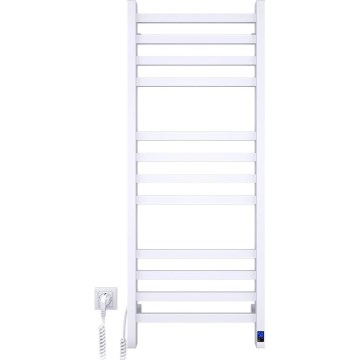 Radiador toallero de baño con termostato AVANGARD 227W 120x48cm blanco izquierdo