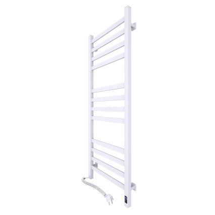 Radiador toallero de baño con termostato AVANGARD 227W 120x48cm blanco izquierdo