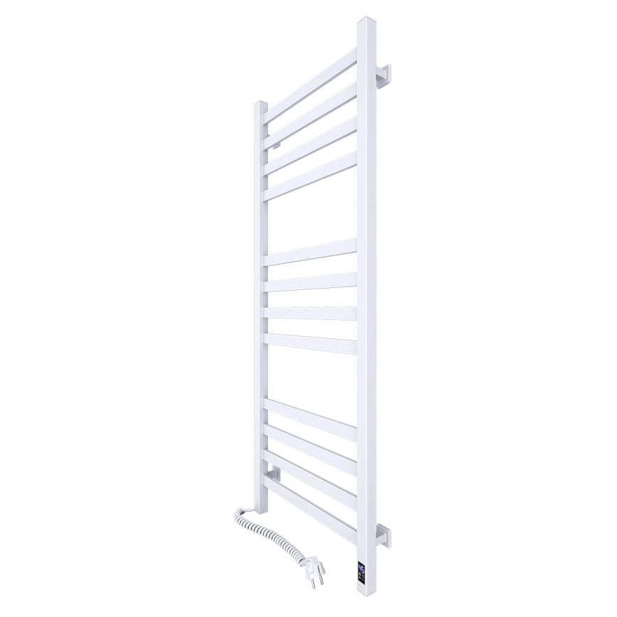 Radiador toallero de baño con termostato AVANGARD 227W 120x48cm blanco izquierdo