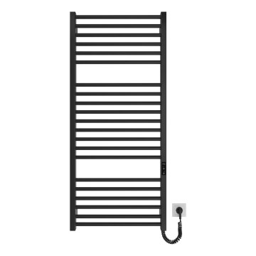 Radiador toallero de baño HF DERBY 255W/230V 117x53 cm negro