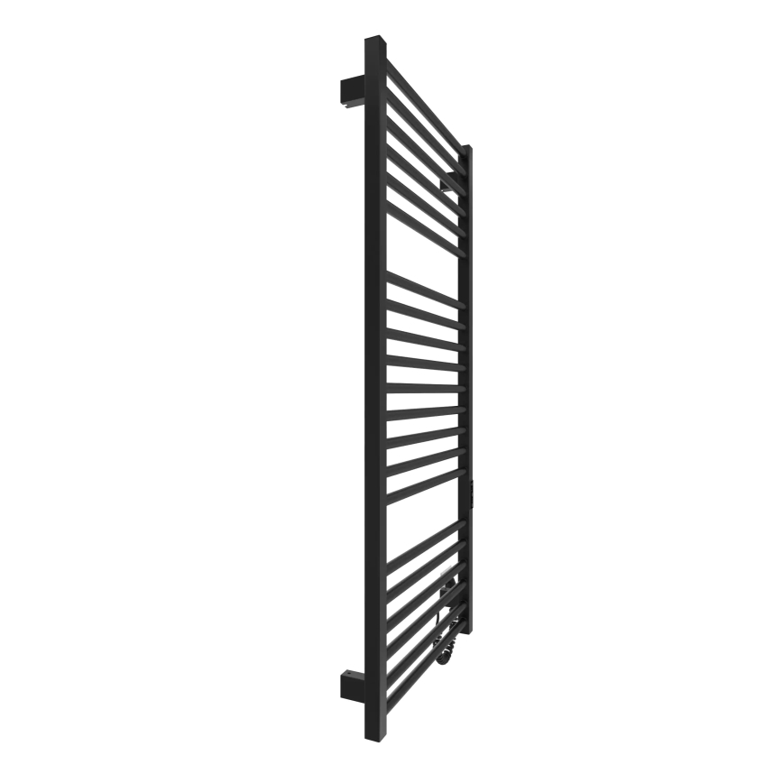 Radiador toallero de baño HF DERBY 255W/230V 117x53 cm negro