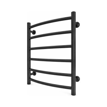 Radiador toallero de baño INOX CLASSIC 120W/230V 57x43 cm, acero inoxidable/negro