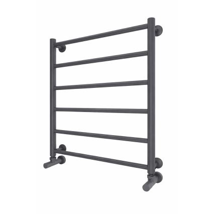 Radiador toallero de baño INOX FLAT 122W/230V 57x43 cm acero inoxidable/antracita