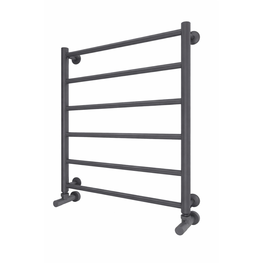 Radiador toallero de baño INOX FLAT 122W/230V 57x43 cm acero inoxidable/antracita