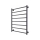 Radiador toallero de baño INOX FLAT 163W/230V 77x53 cm acero inoxidable/antracita