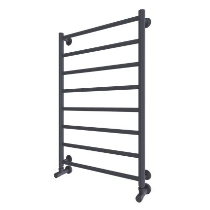 Radiador toallero de baño INOX FLAT 163W/230V 77x53 cm acero inoxidable/antracita