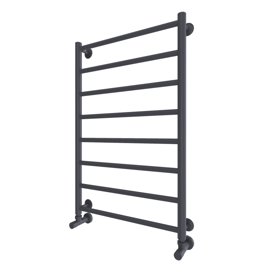 Radiador toallero de baño INOX FLAT 163W/230V 77x53 cm acero inoxidable/antracita