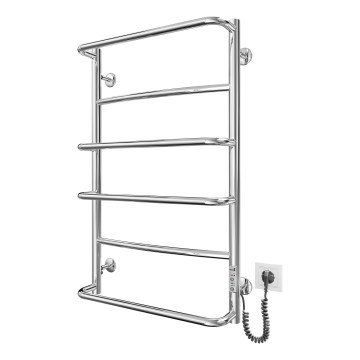 Radiador toallero de baño LUX 105W/230V 81x52 cm acero inoxidable/cromo brillante derecha