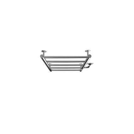 Radiador toallero de escalera para baño CLASSIC 65W/230V 66x42 cm acero inoxidable/cromo brillante, lado derecho