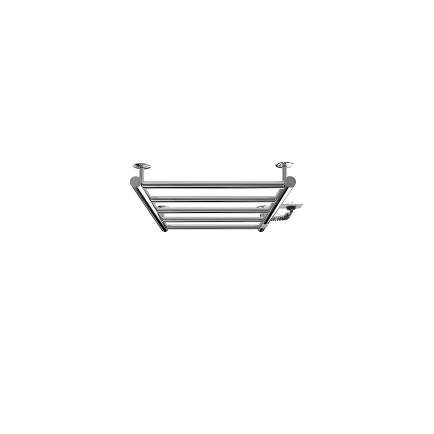 Radiador toallero de escalera para baño CLASSIC 65W/230V 66x42 cm acero inoxidable/cromo brillante, lado derecho