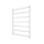 Radiador toallero de escalera para baño INOX TOKIO 161W/230V 77x53 cm acero inoxidable/blanco