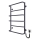 Radiador toallero de escalera para baño LUX 105W/230V 81x52 cm acero inoxidable/antracita derecha