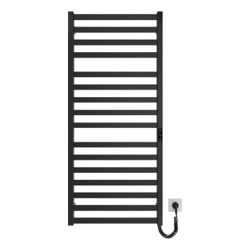 Radiador toallero eléctrico con forma de escalera HF OXFORD 255W/230V 117x53 cm negro
