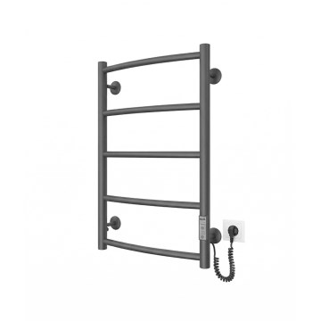 Radiador toallero para baño CLASSIC 65W/230V 66x42 cm acero inoxidable/antracita lado derecho