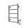 Radiador toallero para baño CLASSIC 65W/230V 66x42 cm acero inoxidable/antracita lado derecho