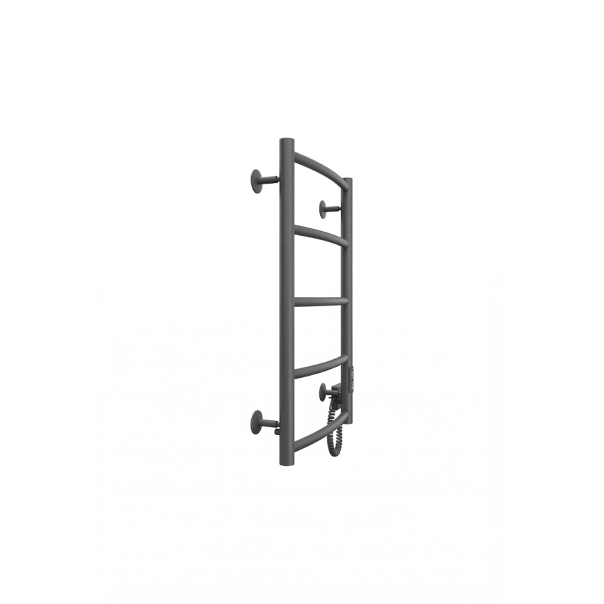 Radiador toallero para baño CLASSIC 65W/230V 66x42 cm acero inoxidable/antracita lado derecho