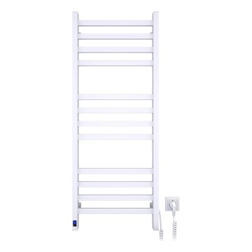 Radiador toallero para baño con termostato AVANGARD 227W 120x48cm blanco, conexión derecha