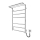 Radiador toallero para baño HOME 95W/230V 77x53 cm acero inoxidable/cromado, lado derecho