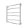 Radiador toallero para baño INOX CLASSIC 122W/230V 57x53 cm acero inoxidable/cromo brillante