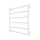 Radiador toallero para baño INOX FLAT 122W/230V 57x43 cm acero inoxidable/blanco