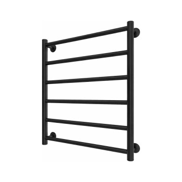 Radiador toallero para baño INOX FLAT 122W/230V 57x43 cm acero inoxidable/negro