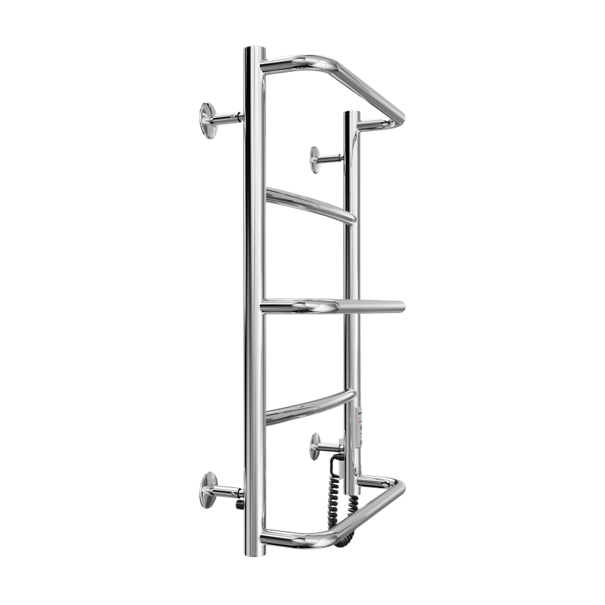 Radiador toallero para baño LUX 65W/230V 66x42 cm acero inoxidable/cromo brillante derecho