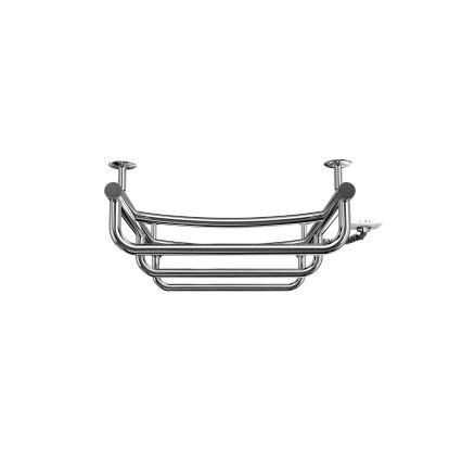Radiador toallero para baño LUX 65W/230V 66x42 cm acero inoxidable/cromo brillante derecho