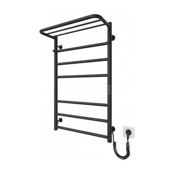 Radiador toallero tipo escalera para baño HOME 95W/230V 77x53 cm acero inoxidable/negro derecho