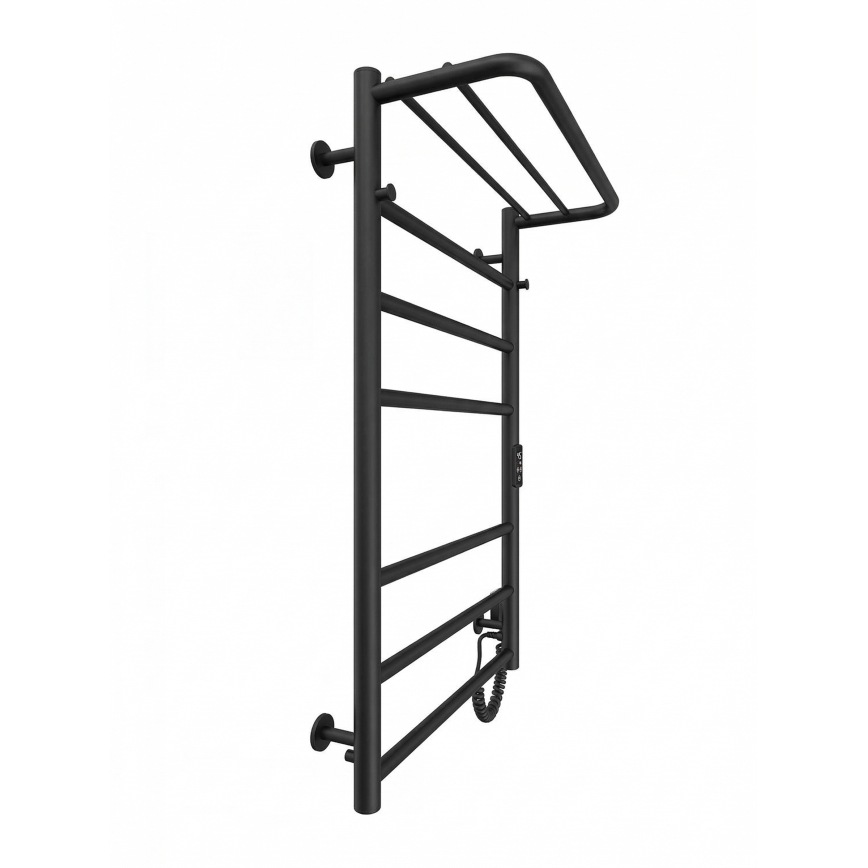 Radiador toallero tipo escalera para baño HOME 95W/230V 77x53 cm acero inoxidable/negro derecho