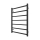 Radiador toallero tipo escalera para baño INOX TOKIO 161W/230V 77x53 cm acero inoxidable/negro