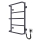 Radiador toallero tipo escalera para baño LUX 65W/230V 66x42 cm acero inoxidable/antracita lado derecho