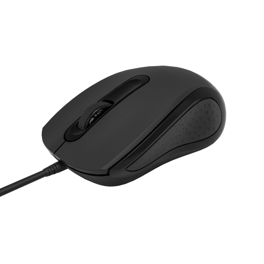 Ratón con cable 1200 DPI USB-C negro