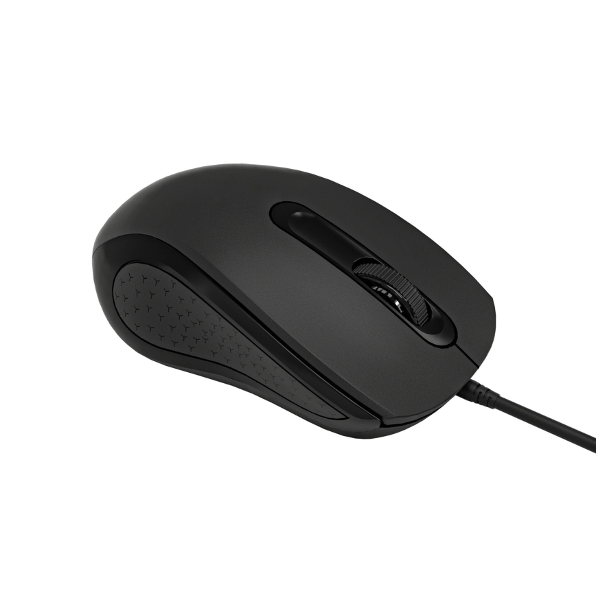 Ratón con cable 1200 DPI USB-C negro