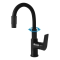 RAV Slezák CO119.0/16 - Grifo para fregadero COLORADO 25 cm con caño flexible y rociador, negro